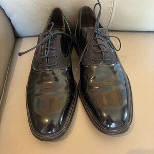 MEZLAN – European Designer Men’s Black Tuxedo Shoes, Size 12 Medium